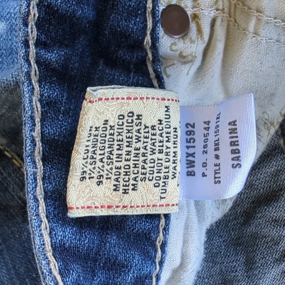 Bke Sabrina denim blue jeans buckle women's size 30x35.5 30 x 35.5 - Picture 6 of 12